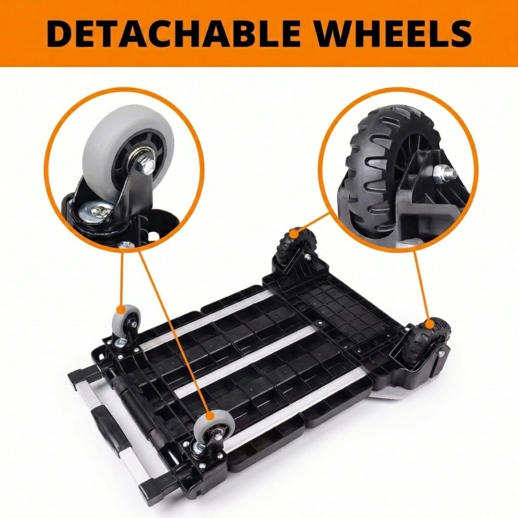 3-in-1 Folding Hand Truck 500 lbs Capacity Y6486