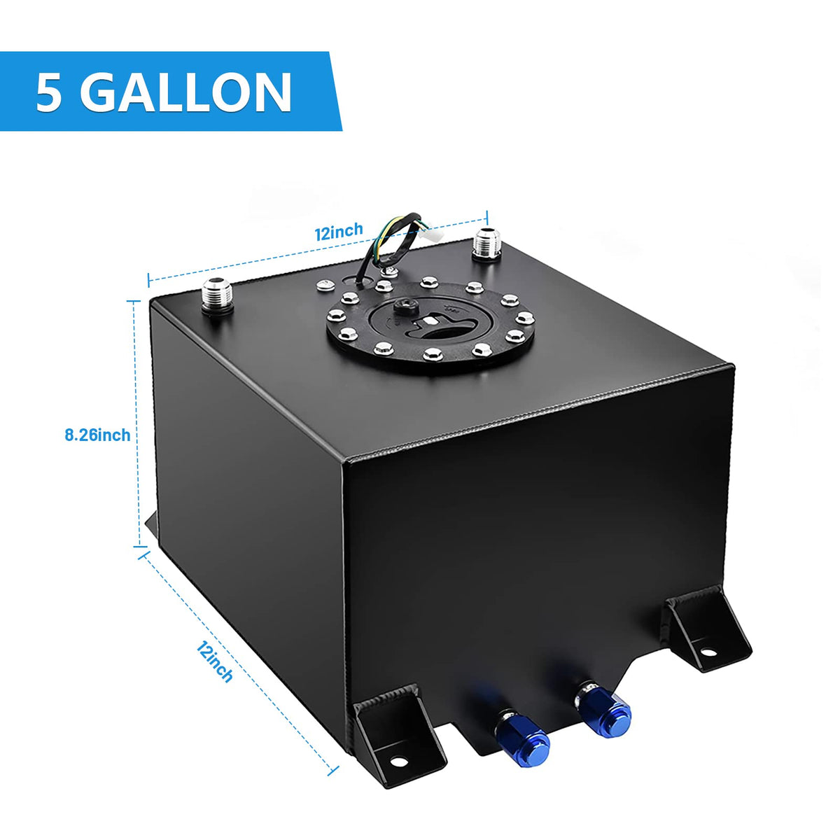 5 Gallon Aluminum Fuel Tank with Level Sender V472