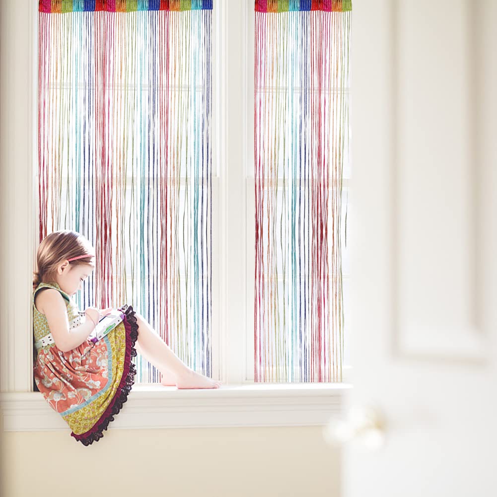 String Curtain Fringe Room Divider V463