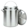 120-qt Aluminum Boiler with Riveted Handles and Boiling Basket N4394
