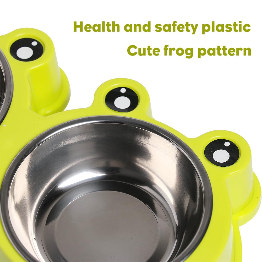 Stainless Steel Non-Slip Double Pet Feeder D362188