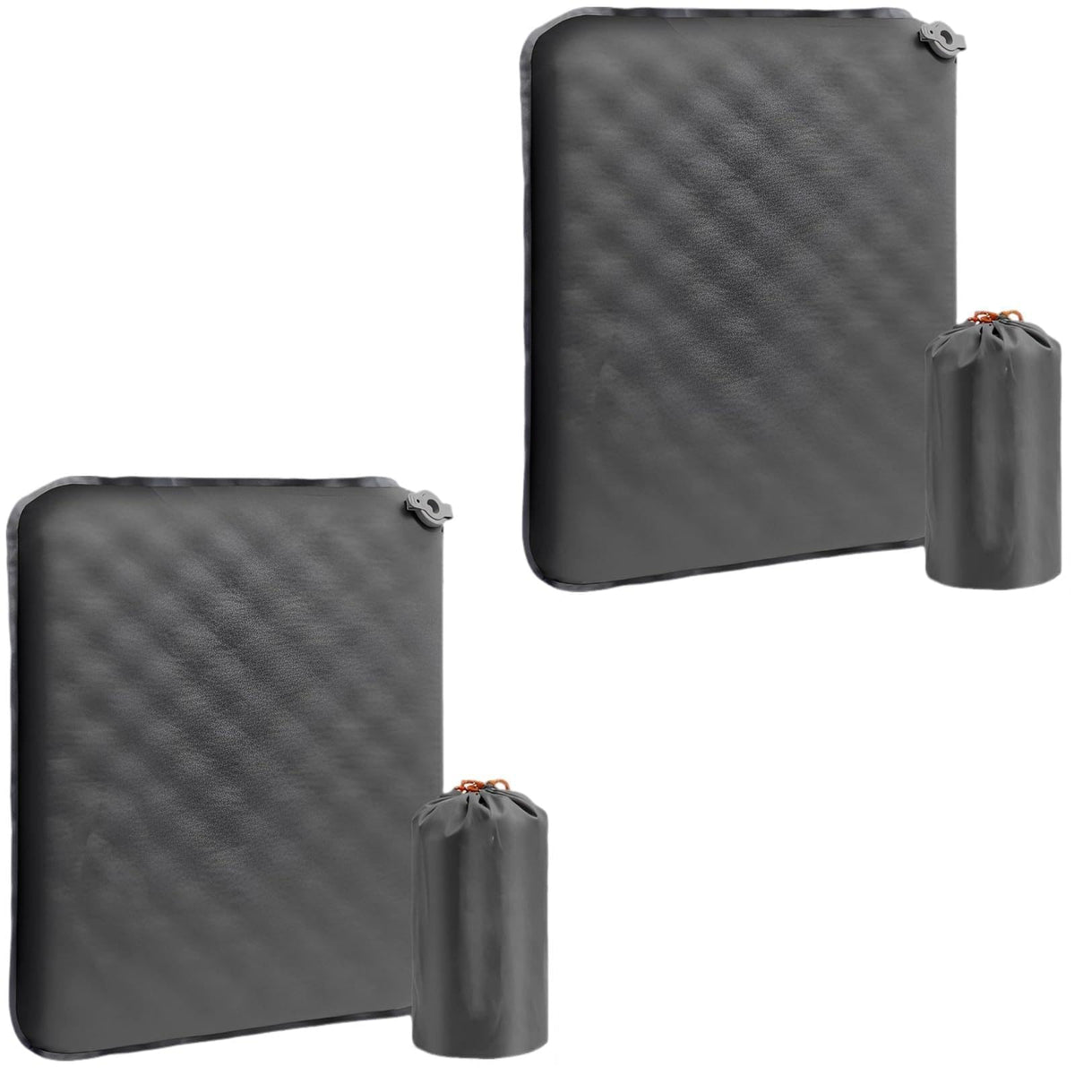 2 Pcs Inflatable Nylon TPU Seat Cushion E189