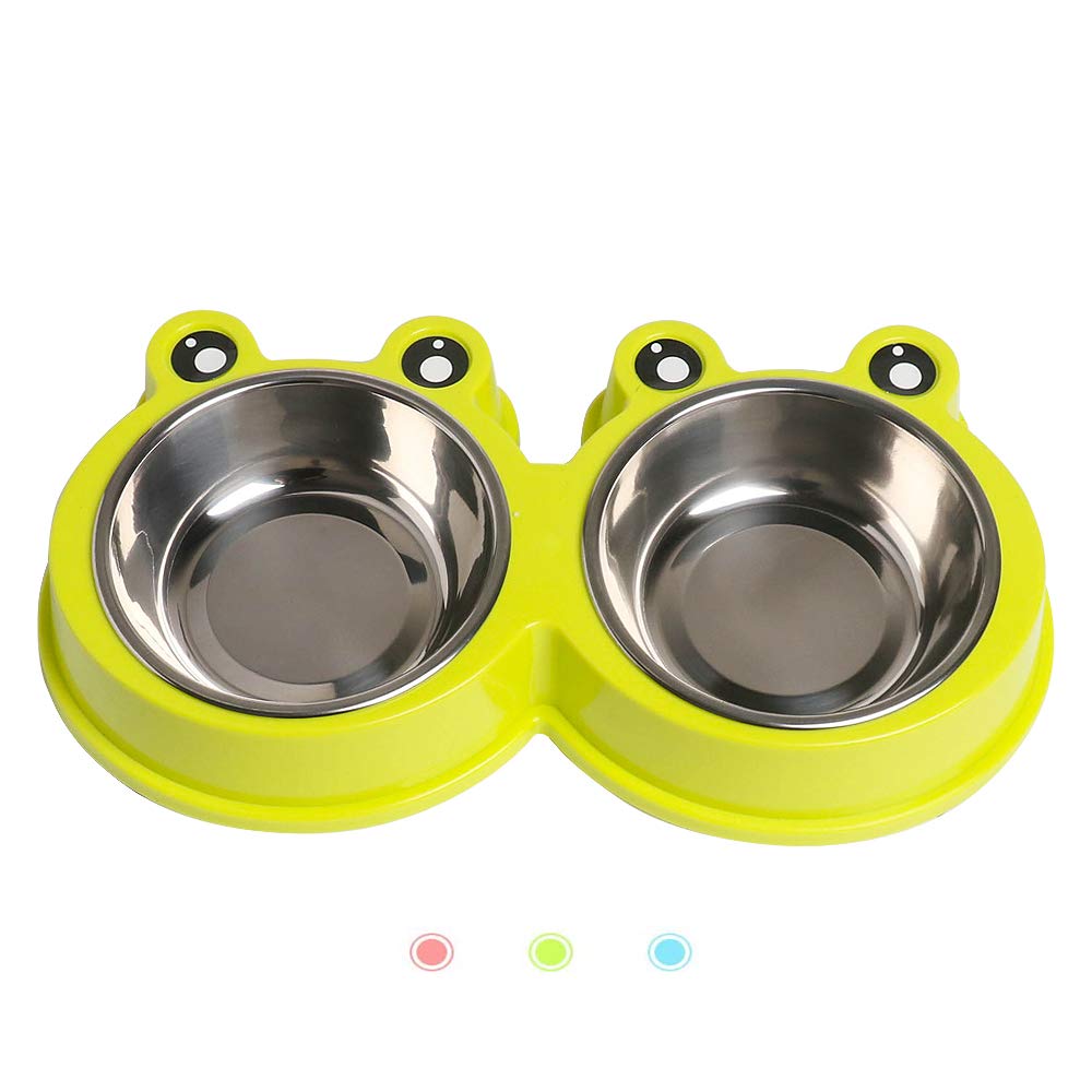 Stainless Steel Non-Slip Double Pet Feeder D362188