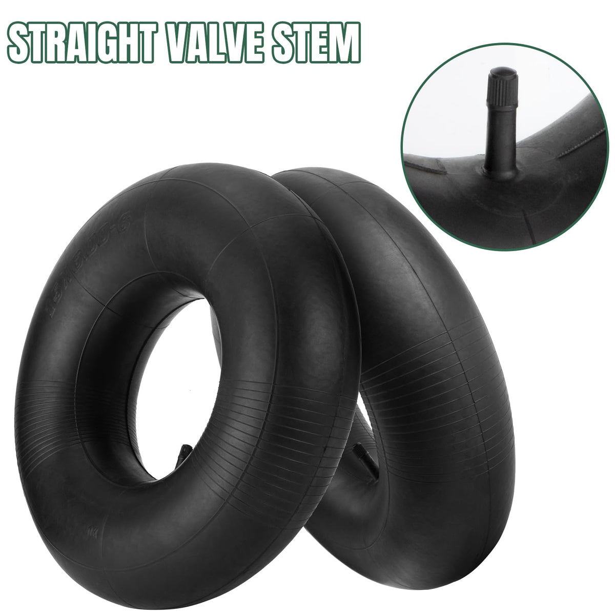 15x6.00-6 Inner Tube with Straight Valve Stem 2-Pack W97529