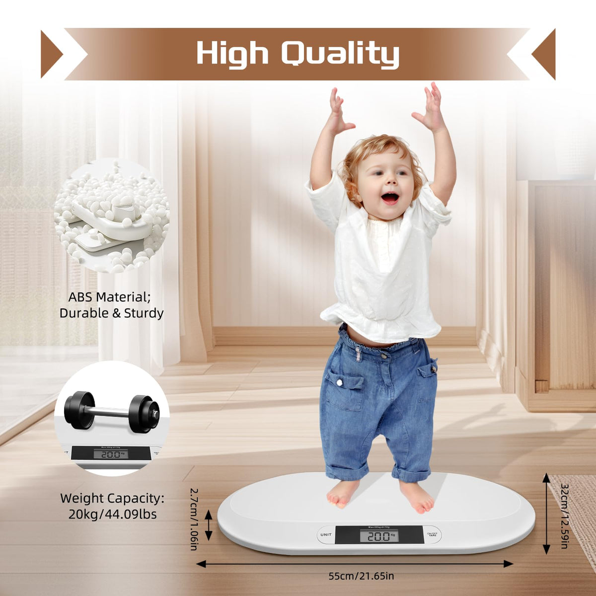 Digital Baby Scale 44Lbs LCD Display X68007