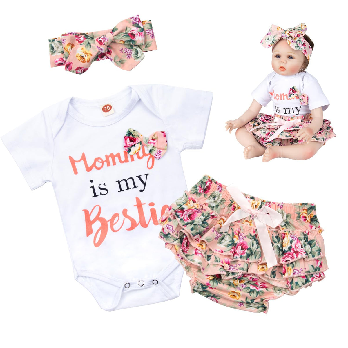 Baby Doll Clothes 20-22 Inch Girl Outfits Pleated Skirt B260278