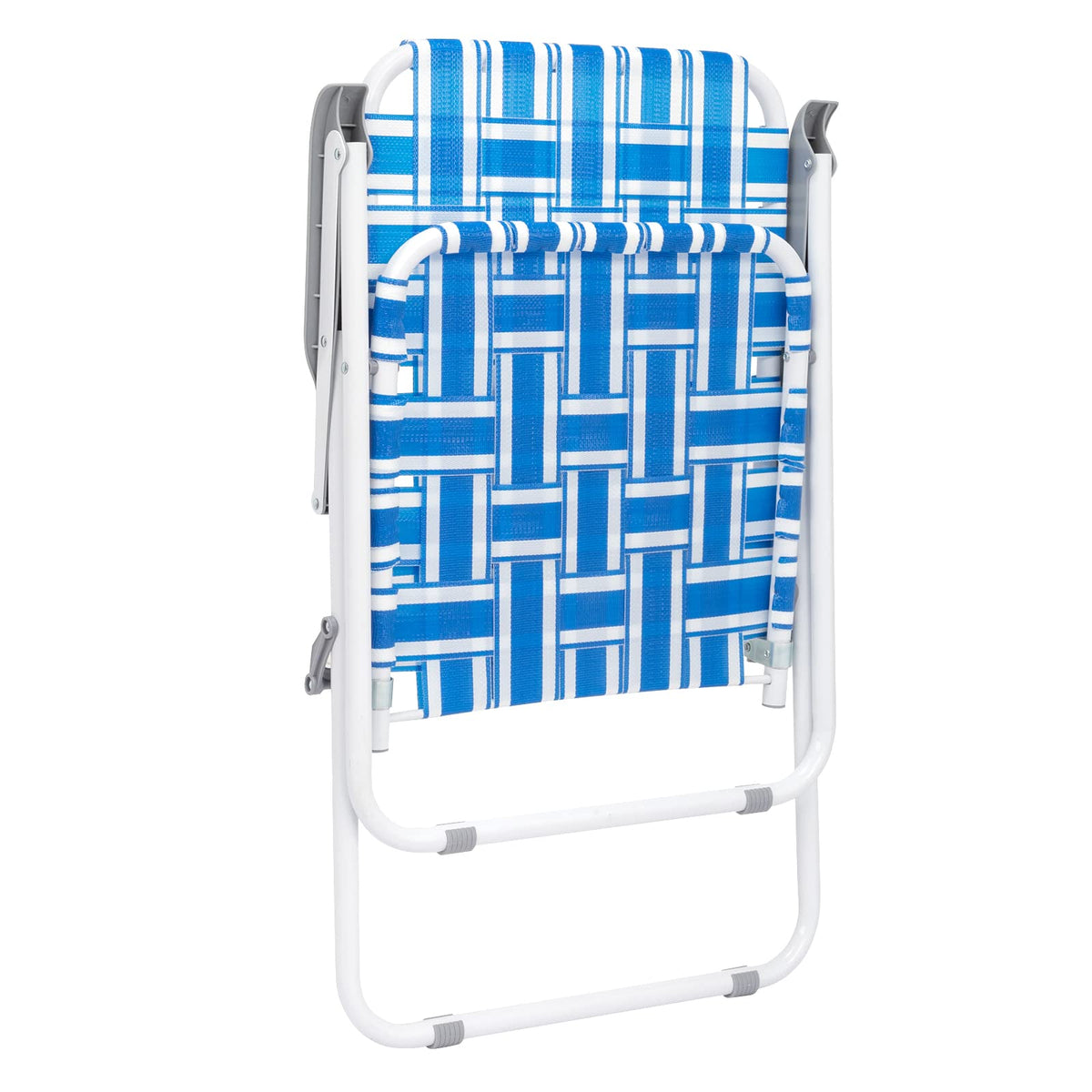 Set of 2 Blue Webbed Folding Patio Chair C132639