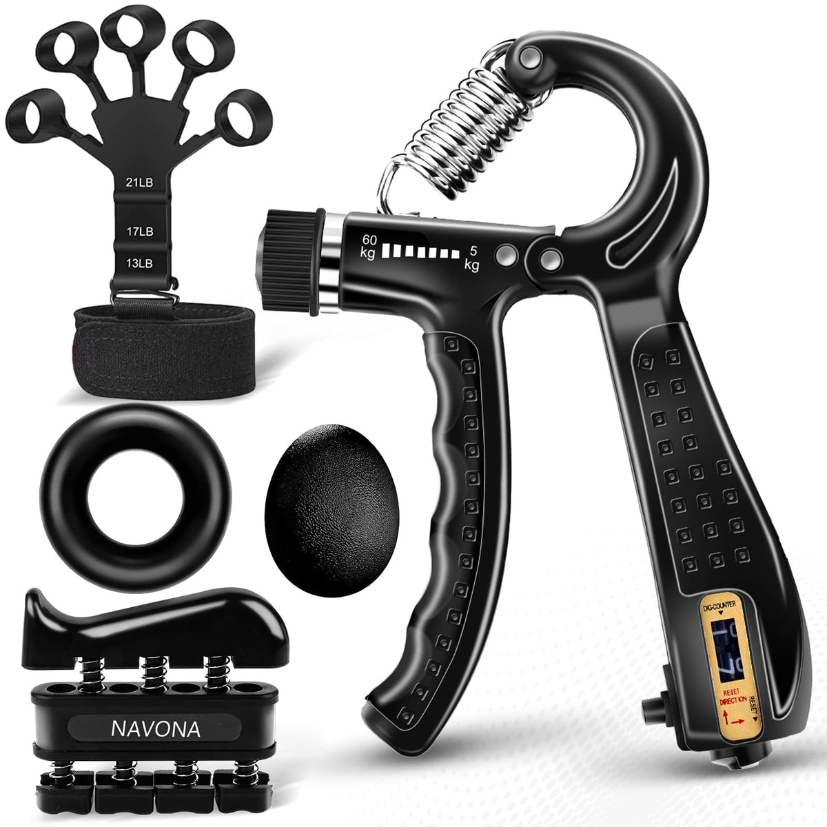 5/10 PCS Grip Strength Trainer Kit K38849