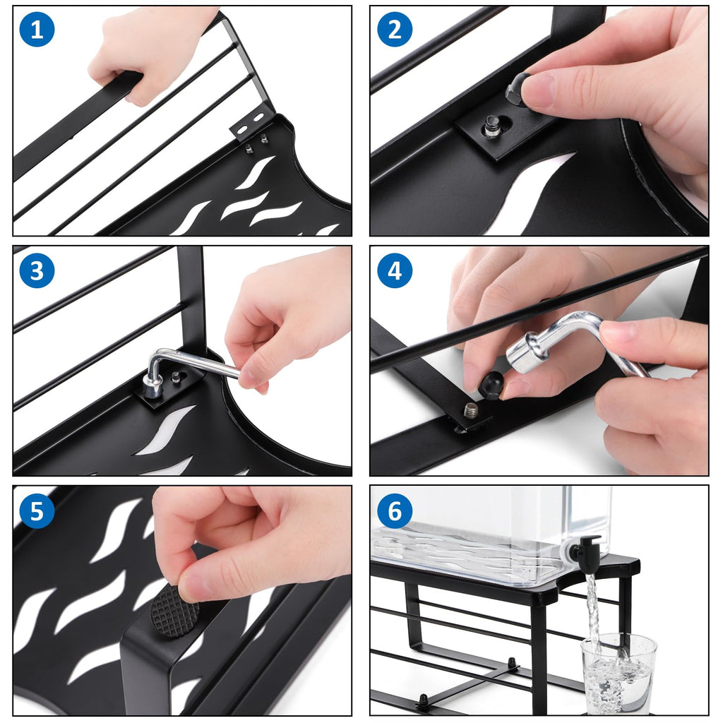 Water Filter Dispenser Stand with Silicone Coaster G786472