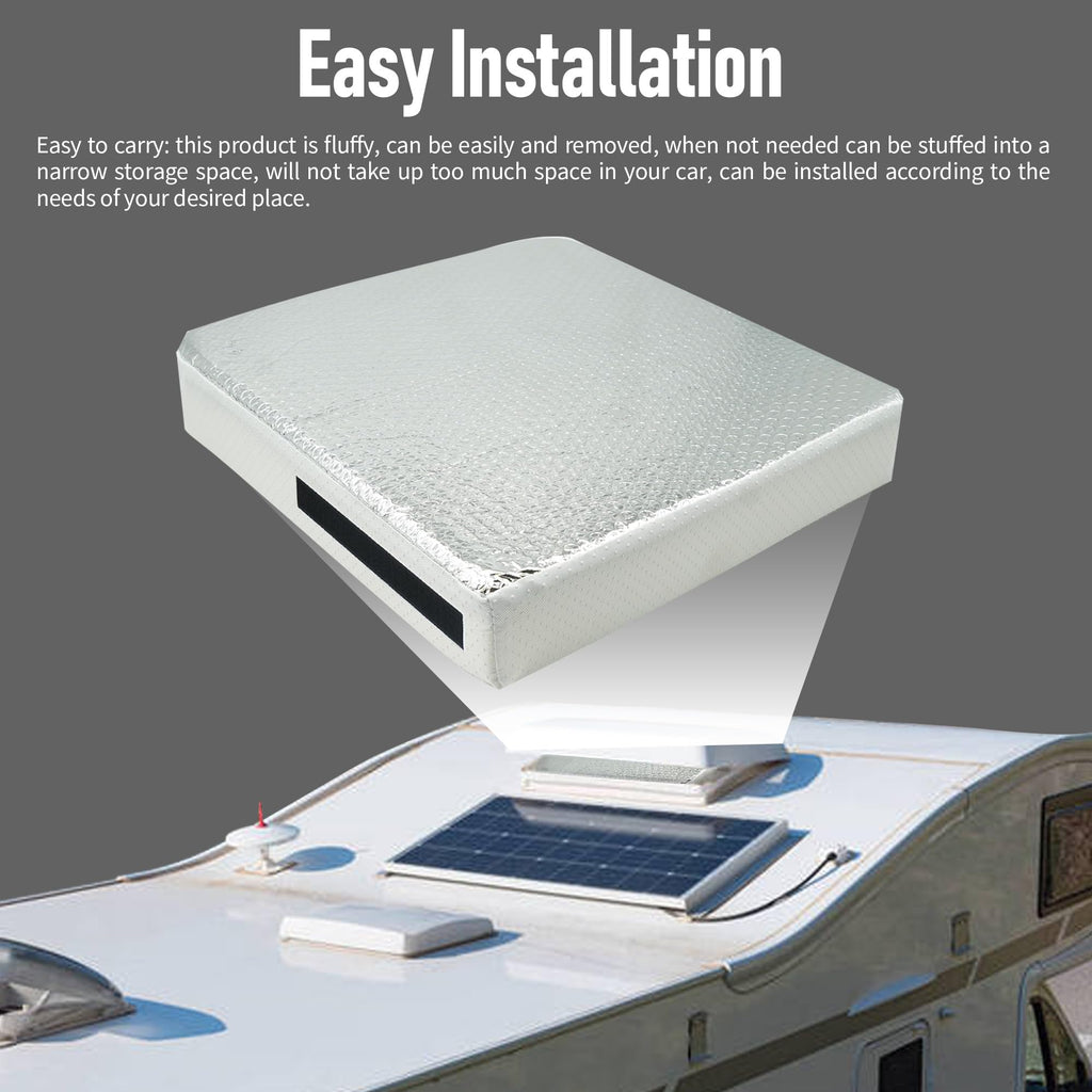 14″x14″x3″ RV Vent Insulator with Reflective Surface D729