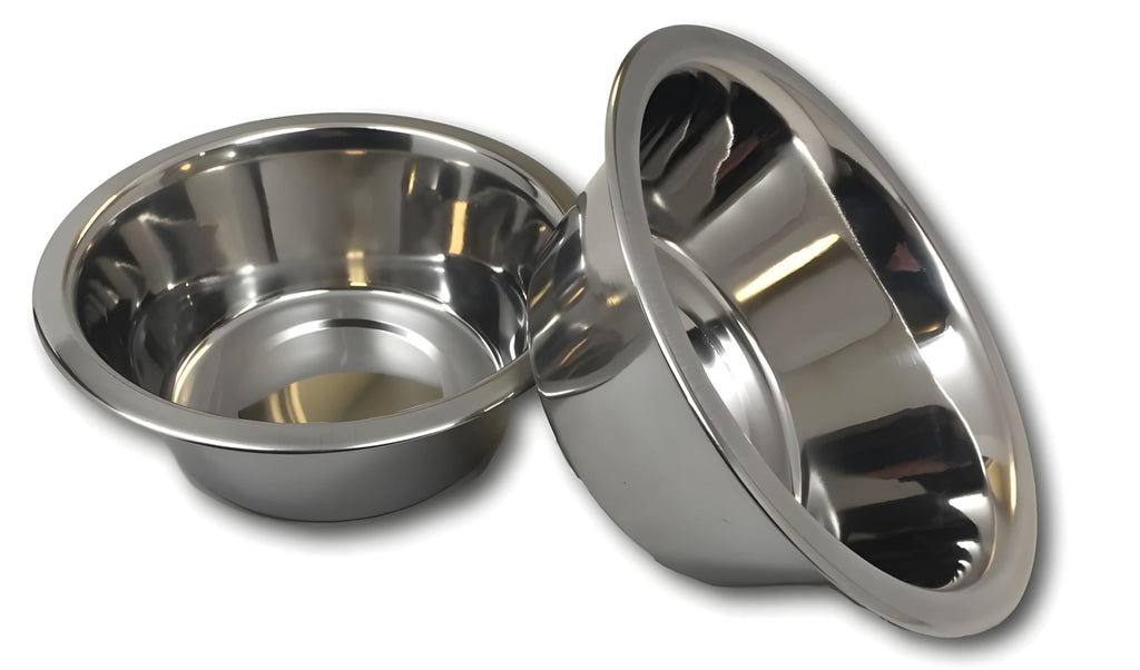 4 Pack Stainless Steel Cat & Dog Bowls, 8 oz Each R7304