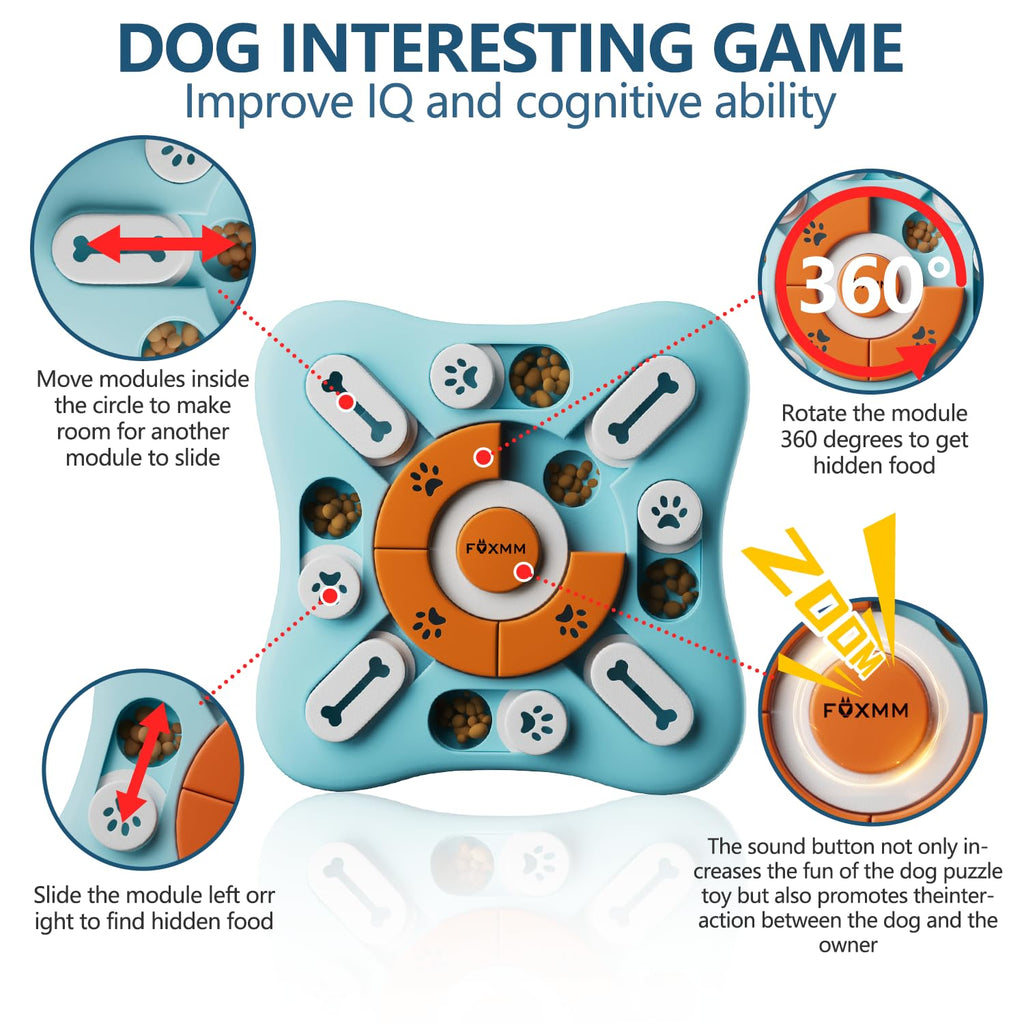 Interactive Dog Treat Puzzle Toys U899