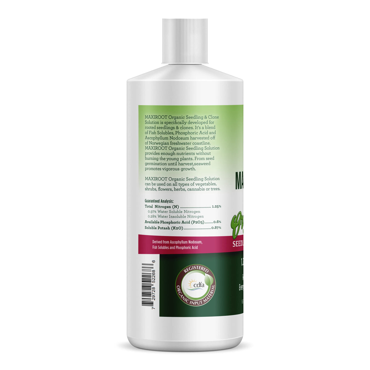 Liquid Fertilizer for Seedlings, Cuttings & Clones, 32 oz I583792