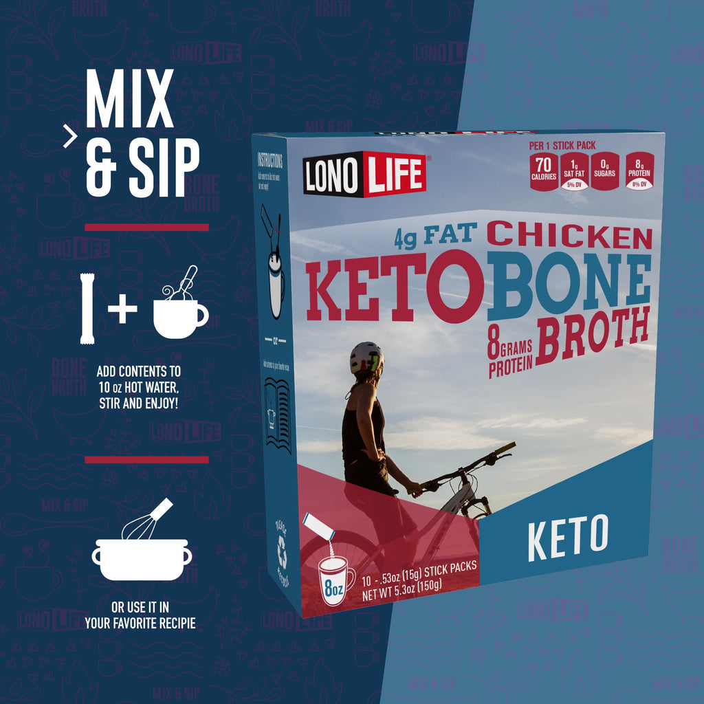 Chicken Bone Broth Powder Mix 8oz V627