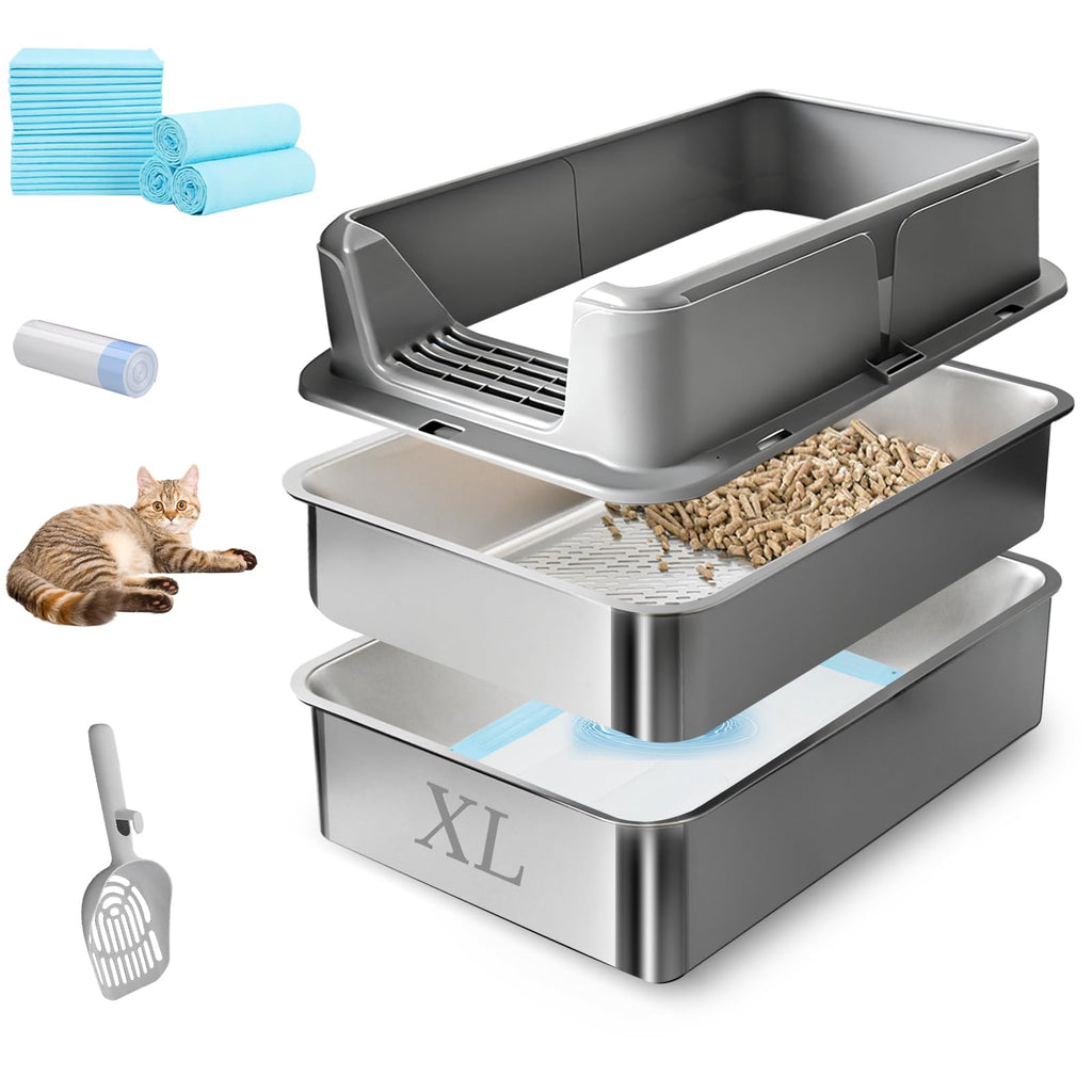 Stainless Steel Sifting Litter Box E407148