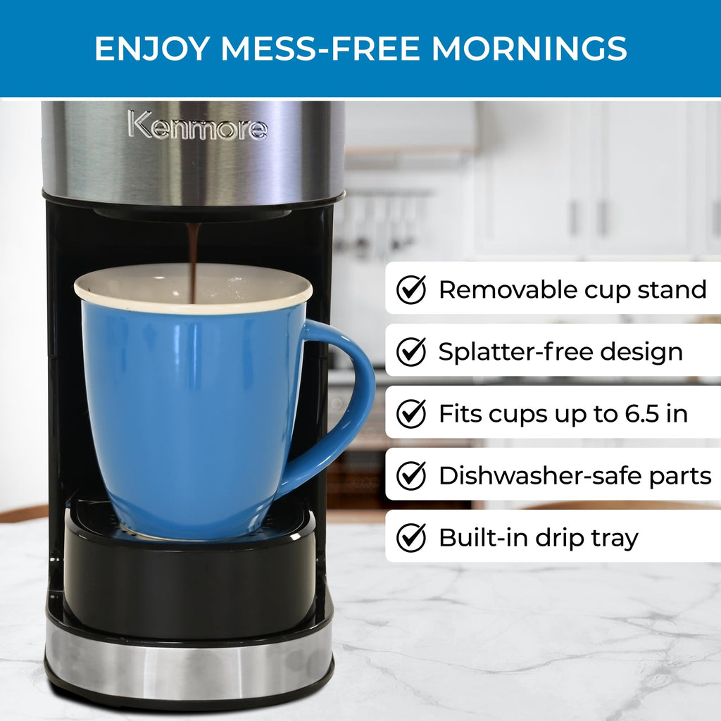 Single Serve Coffee Maker 6–12 Oz Black J81743