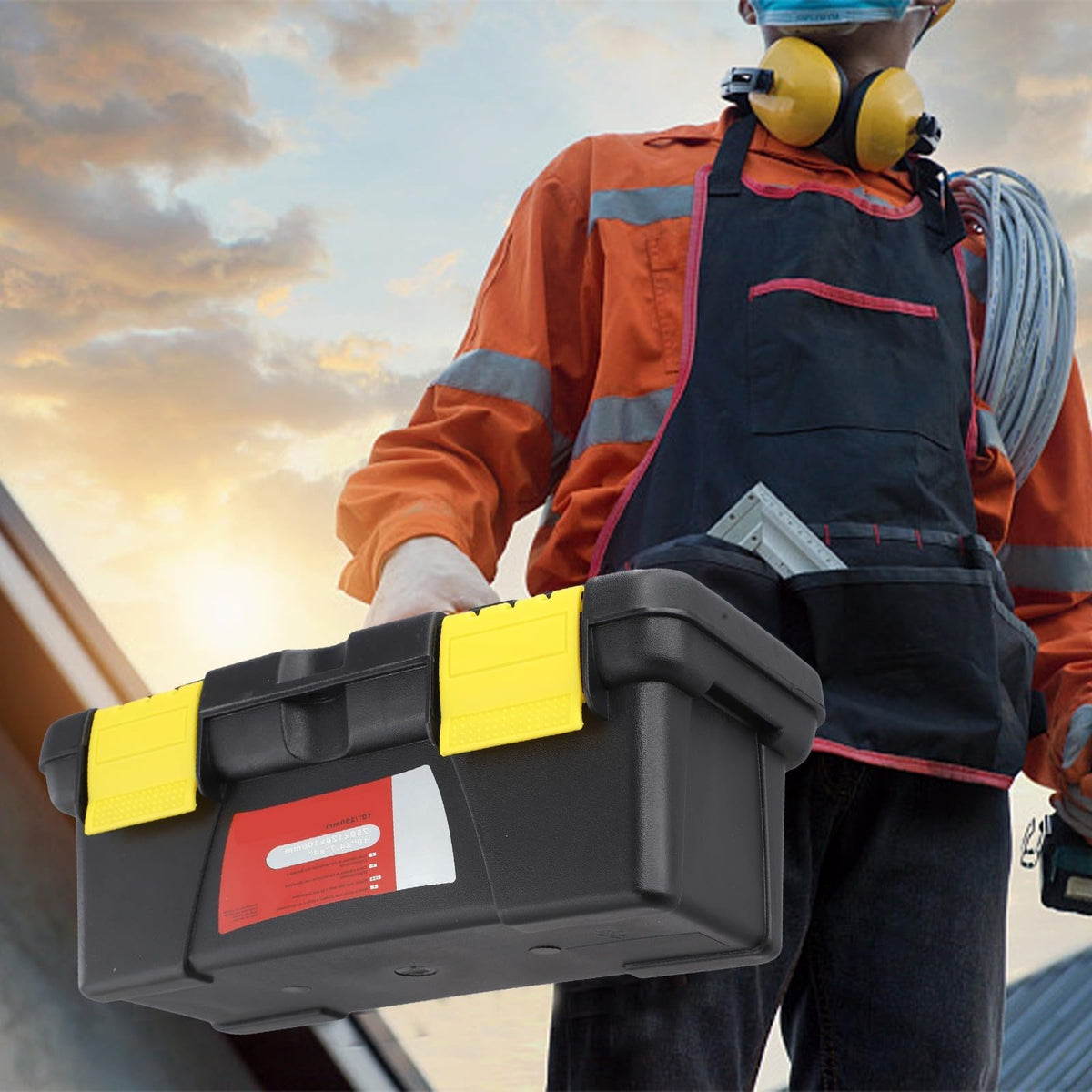 10 Inch Plastic Toolbox with 2 Layer Organization N4205
