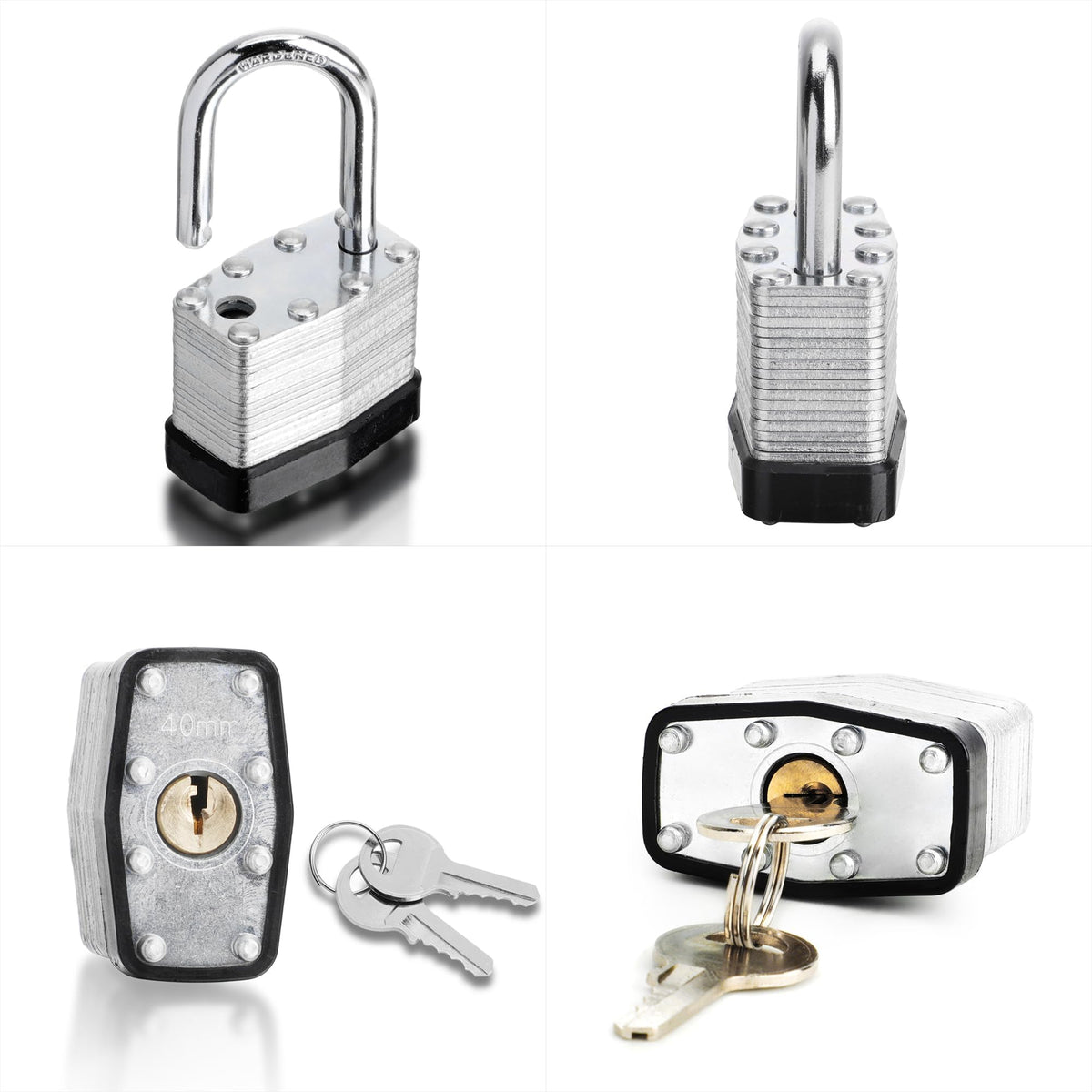 4 Pack Keyed Alike Pad Locks W540416