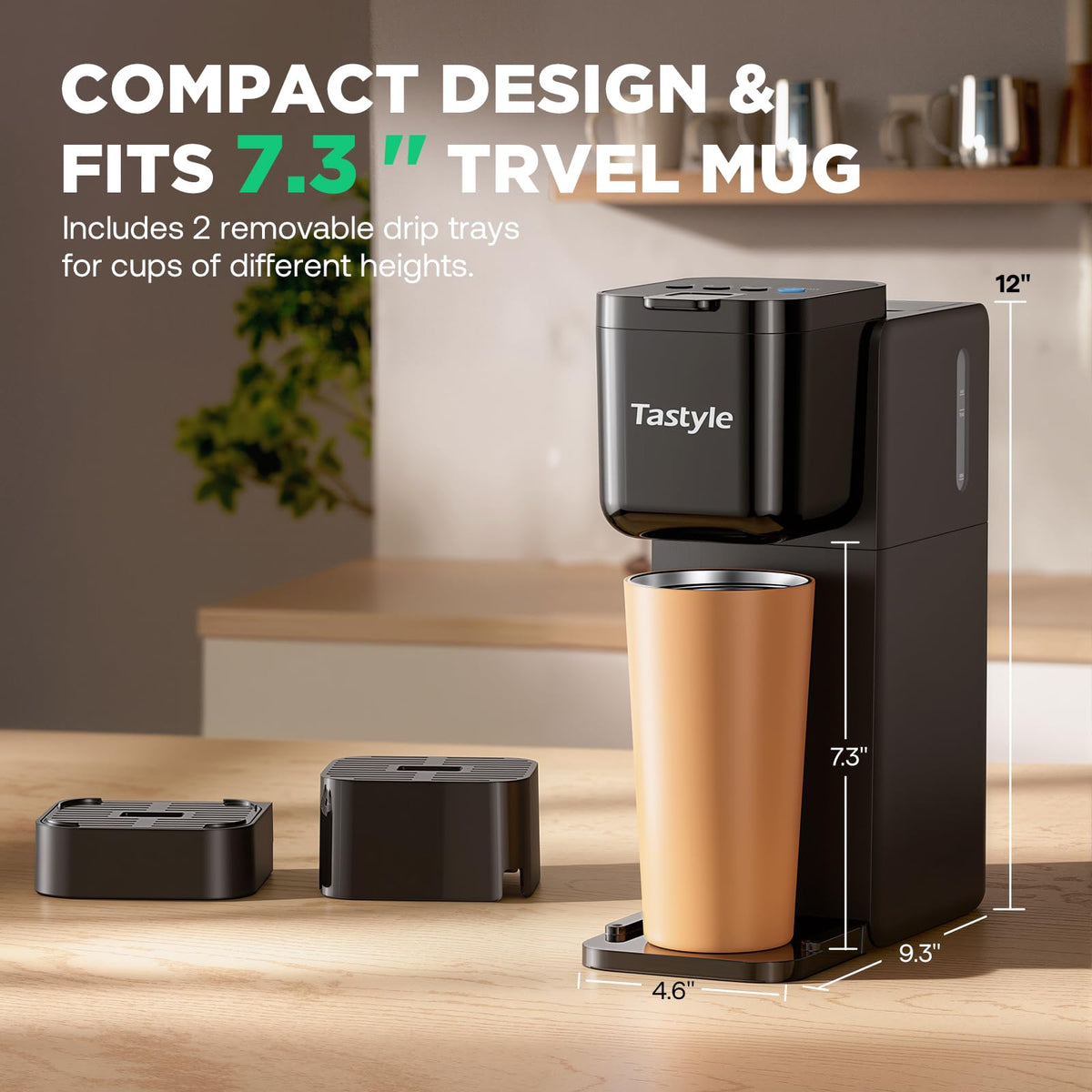 Single Serve Coffee Maker Hot and Iced Black V433