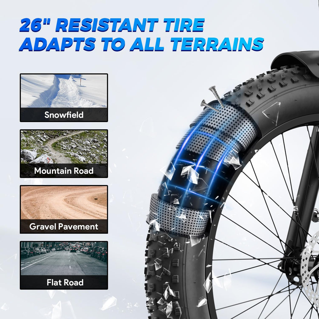 Electric Bike 26 x 4 Fat Tires N298028