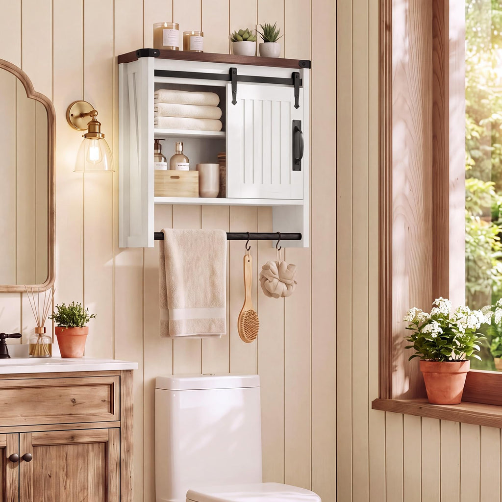 Bathroom Wall Cabinet with Sliding Door J718
