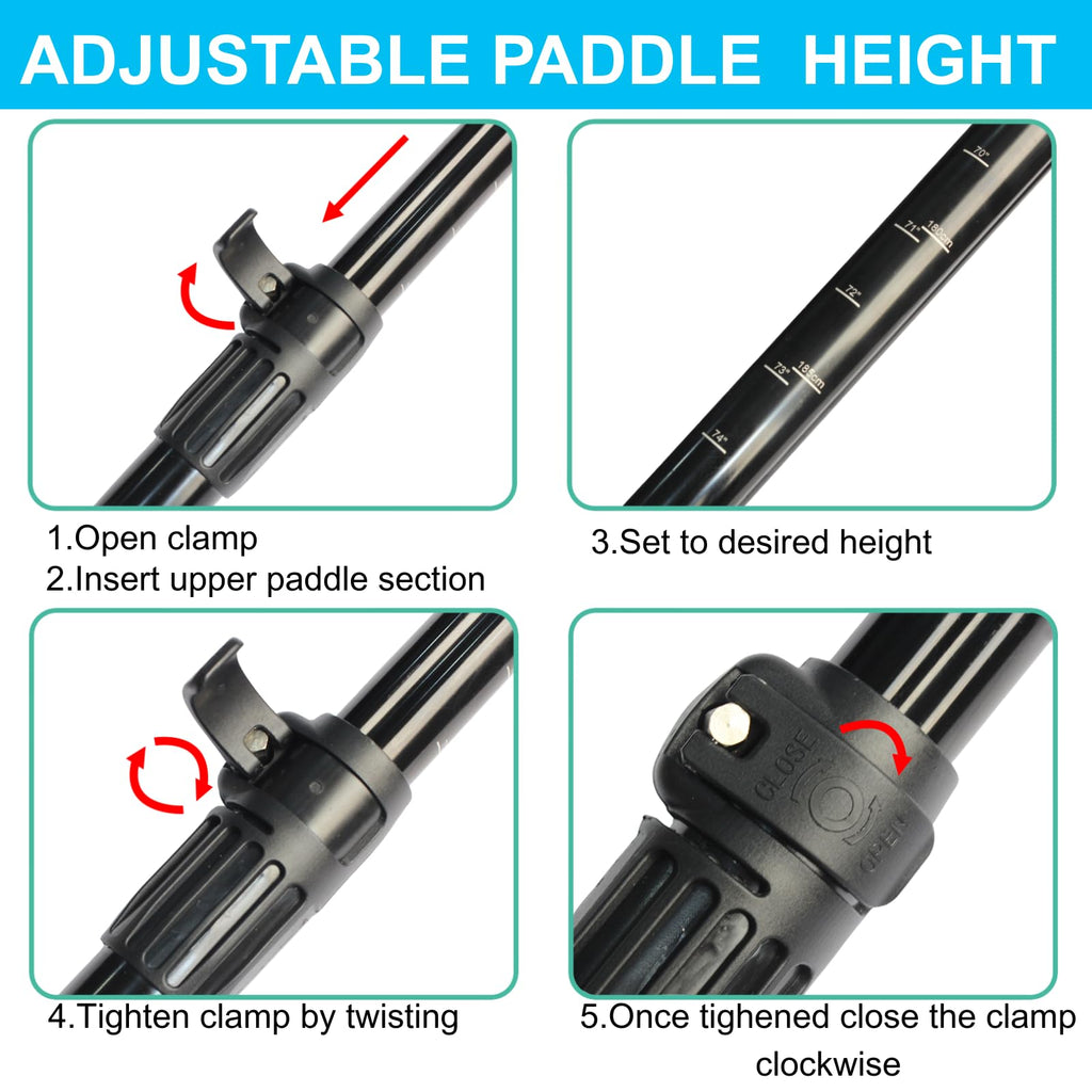 Adjustable 4-Piece Dual Blade Aluminum Paddle P3568