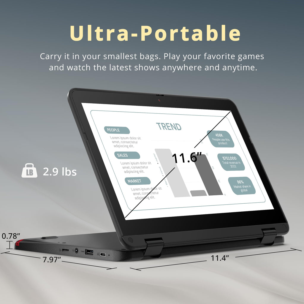 11.6" 2-in-1 Touchscreen Chromebook M978