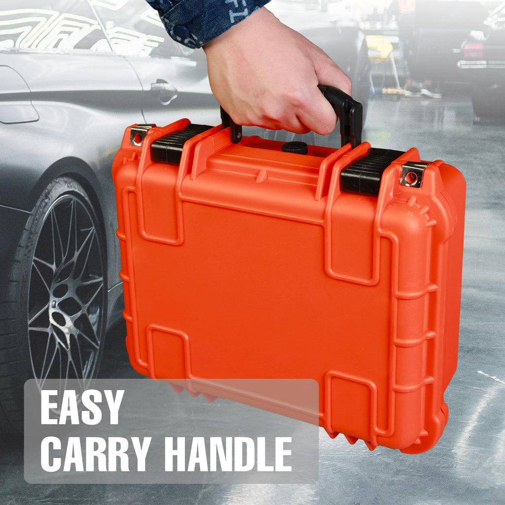 14x 11.5x 6.5 Inch Waterproof Protective Camera Case with Customizable Foam O98400