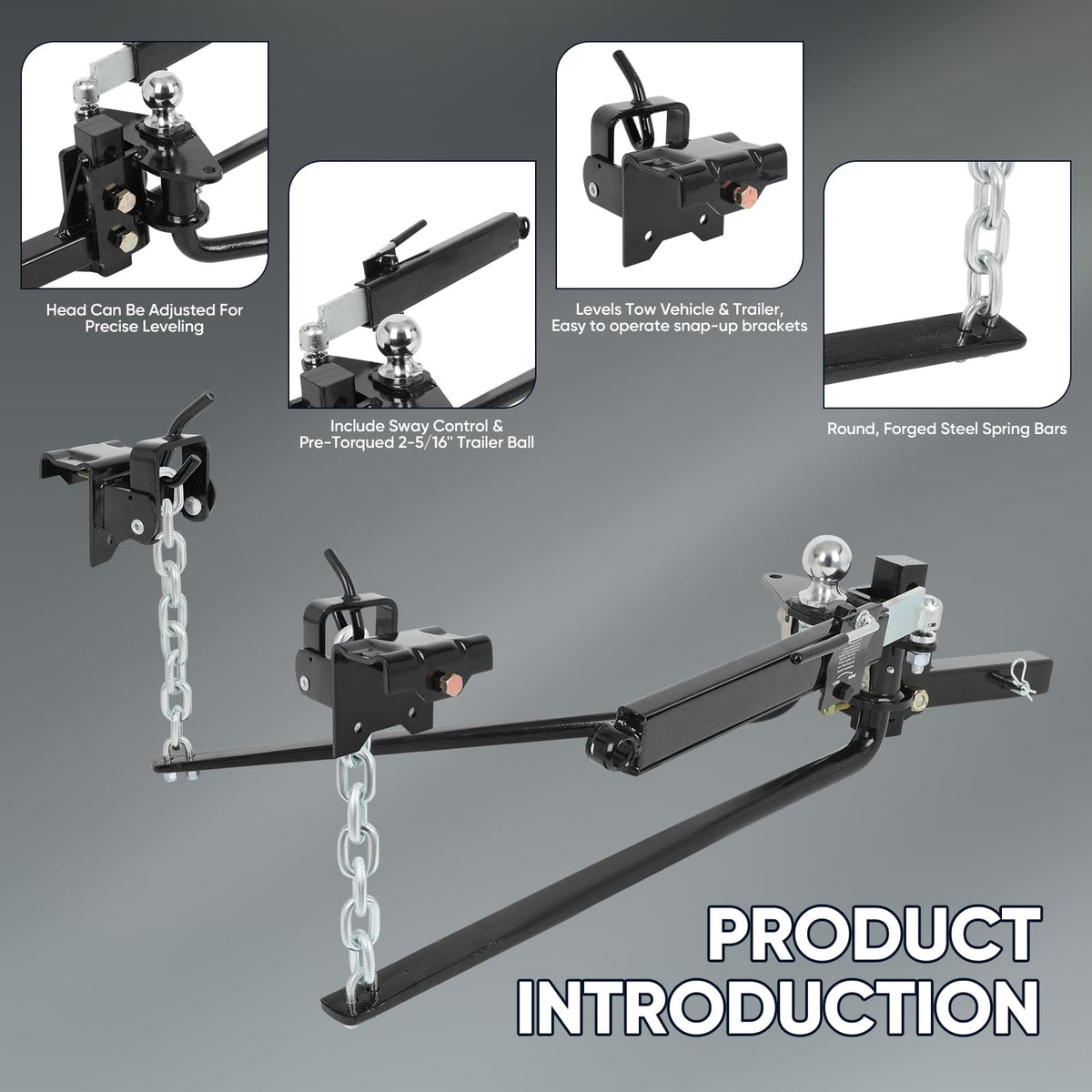 Weight Distribution Hitch with Sway Control 14000lbs 2-in Shank Y8887