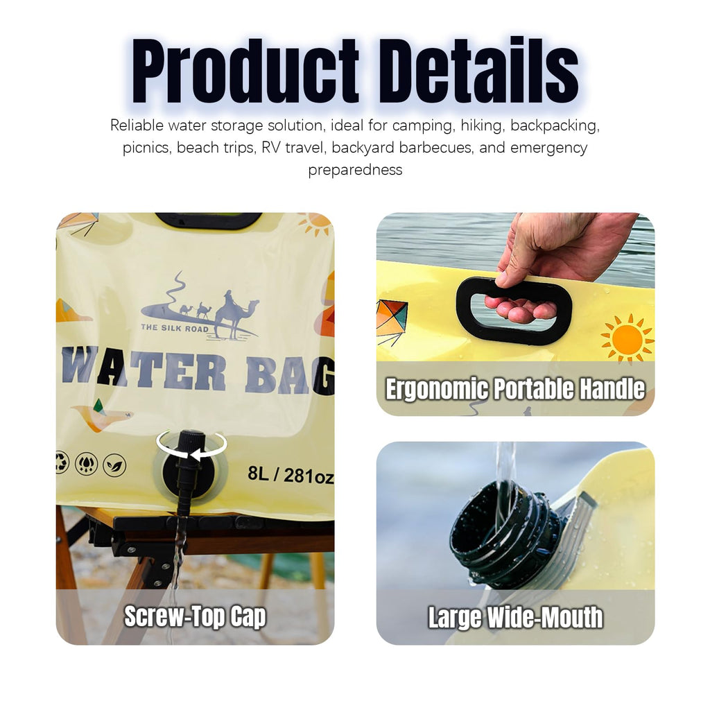Collapsible 2 Gallon Water Container with Faucet W59282