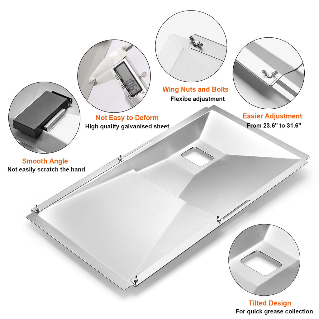 Adjustable Grease Tray for Gas Grills B9195