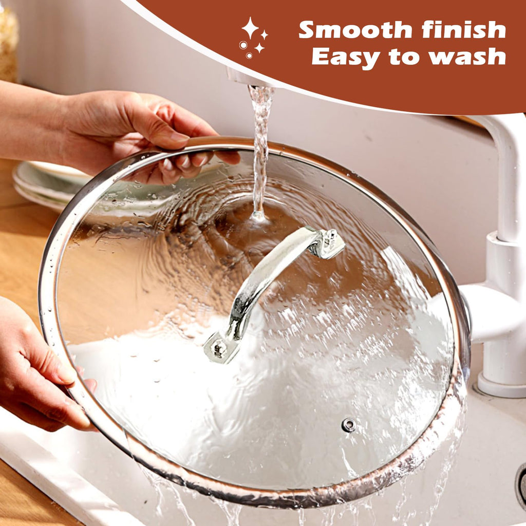 Stainless Steel Glass Lid for 12 Inch Pans and Pots E5942