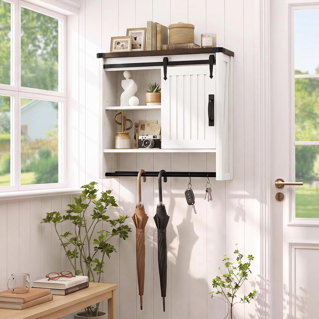 Bathroom Wall Cabinet with Sliding Door J718
