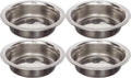 4 Pack Stainless Steel Cat & Dog Bowls, 8 oz Each R7304