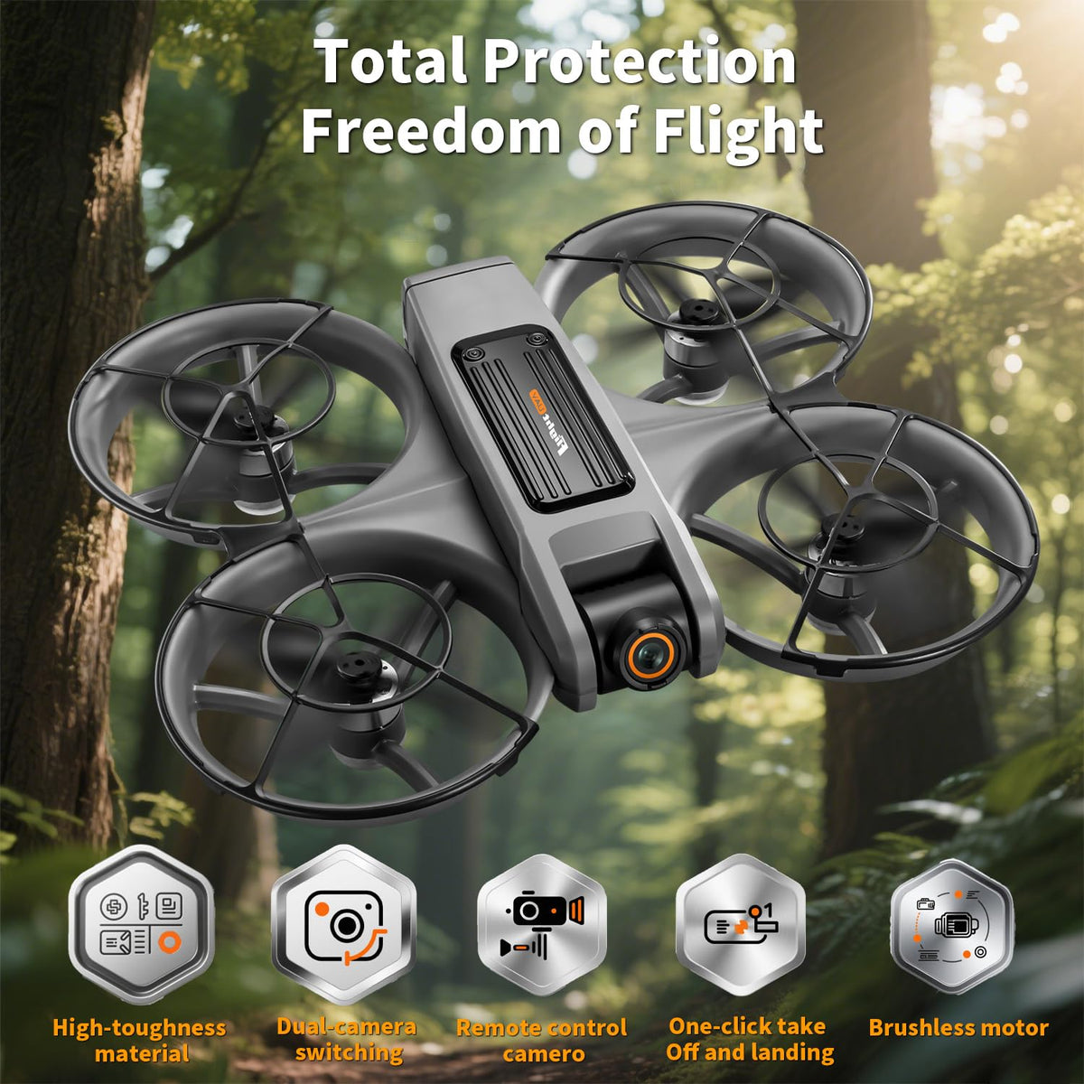 4.5-inch HD Screen Remote Control Drone with 2K Dual Cameras C172422
