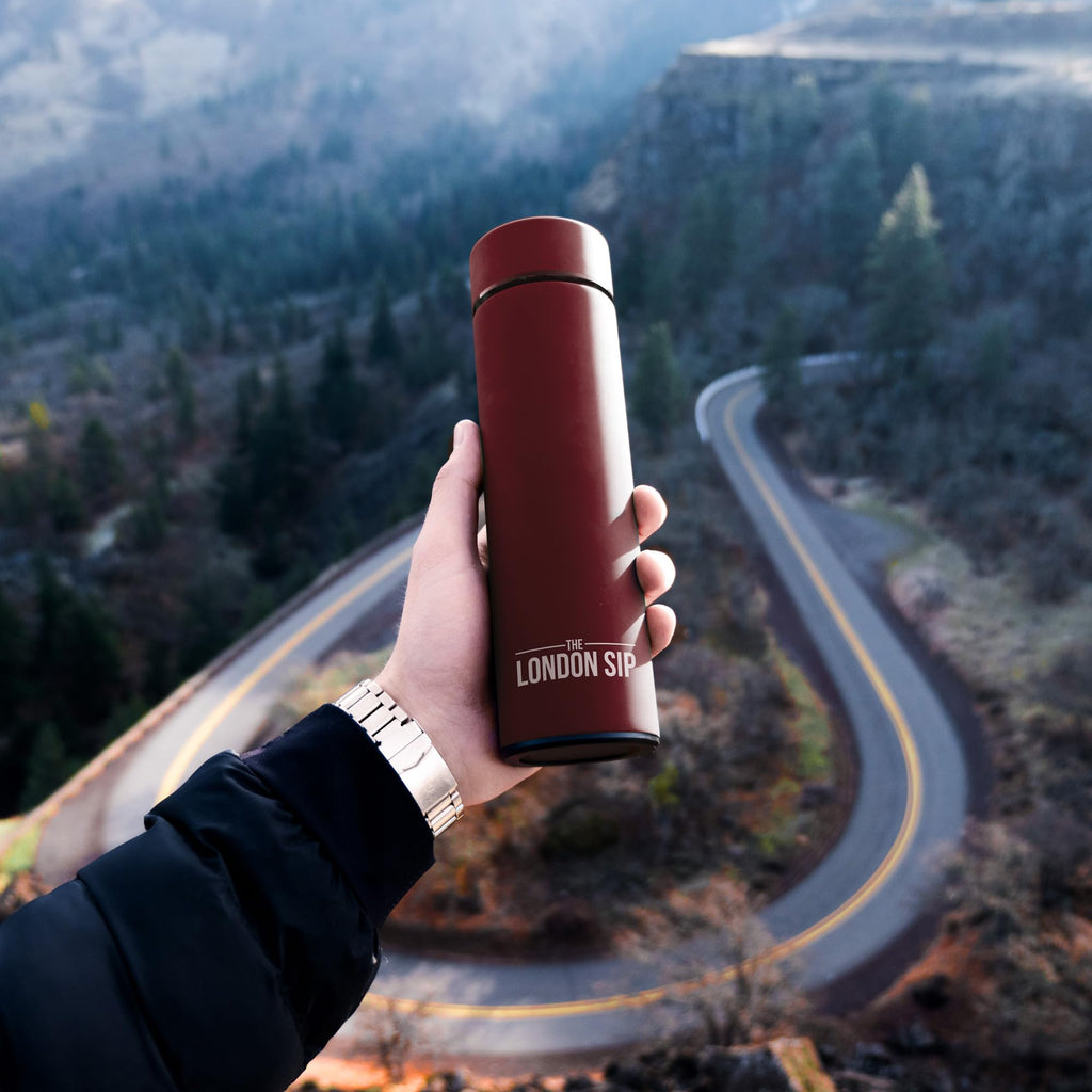 Travel Mug and Tumbler Hot and Cold Double Wall Stainless Steel Thermos, Sacred Red, Pack of 2 P481161