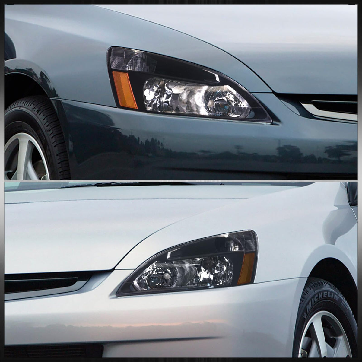 Headlights Assembly Left+Right Pair Q7445