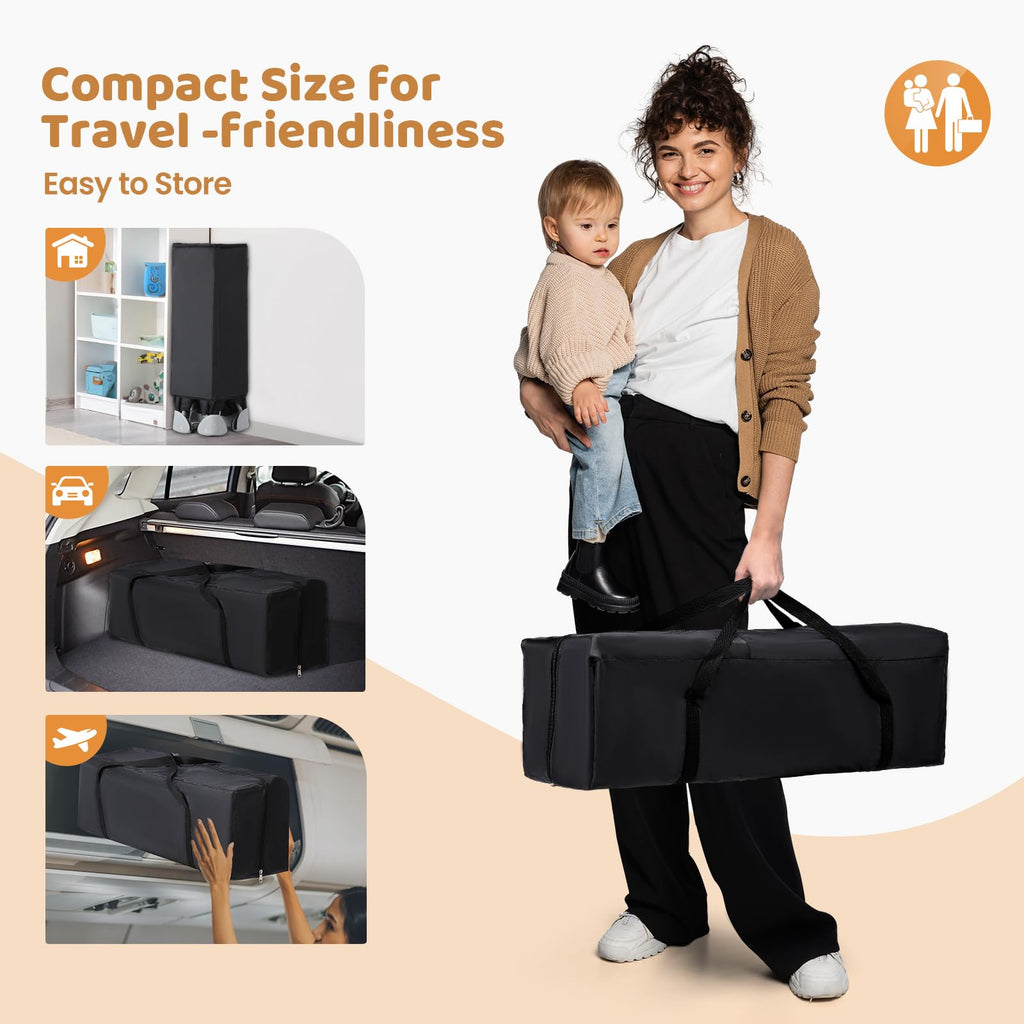 5-in-1 Pack and Play with Bassinet, Changing Table and Portable Crib W585894