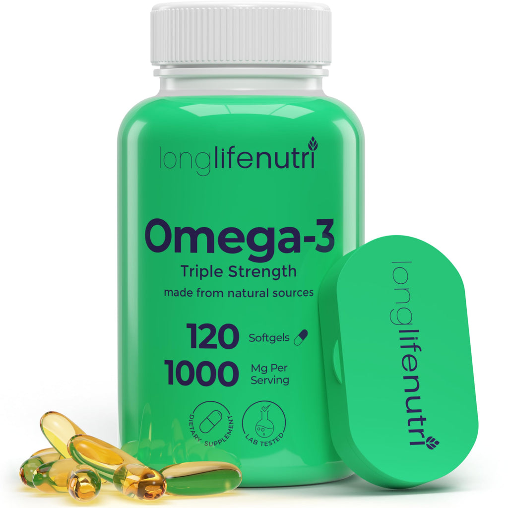 Omega 3 Fish Oil 1000mg EPA DHA 120 Softgels P60457