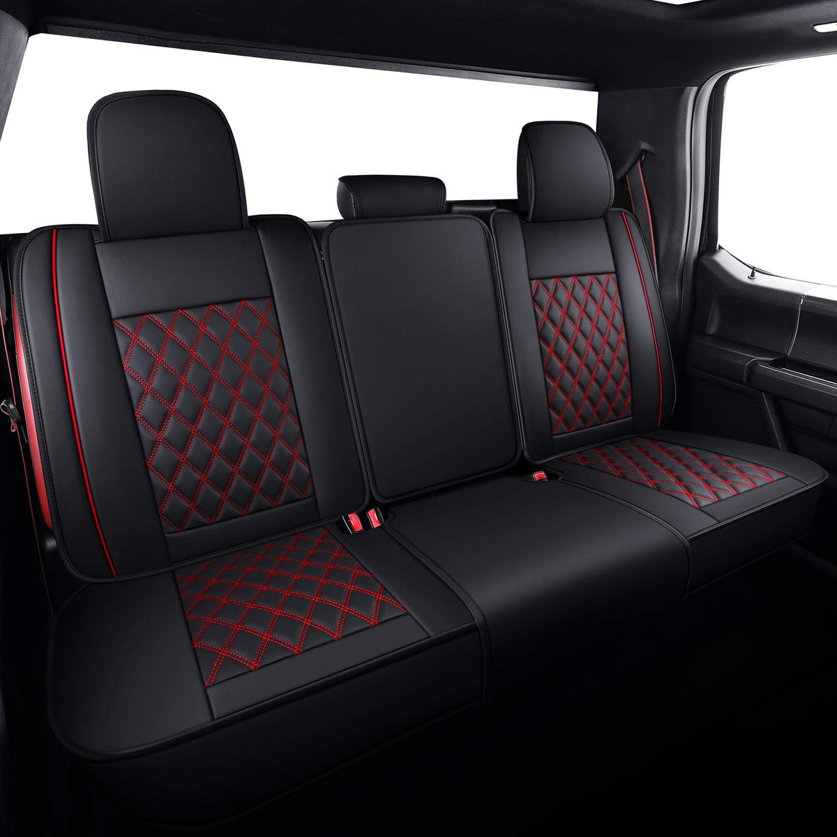 Car Seat Covers Black-Red K2546