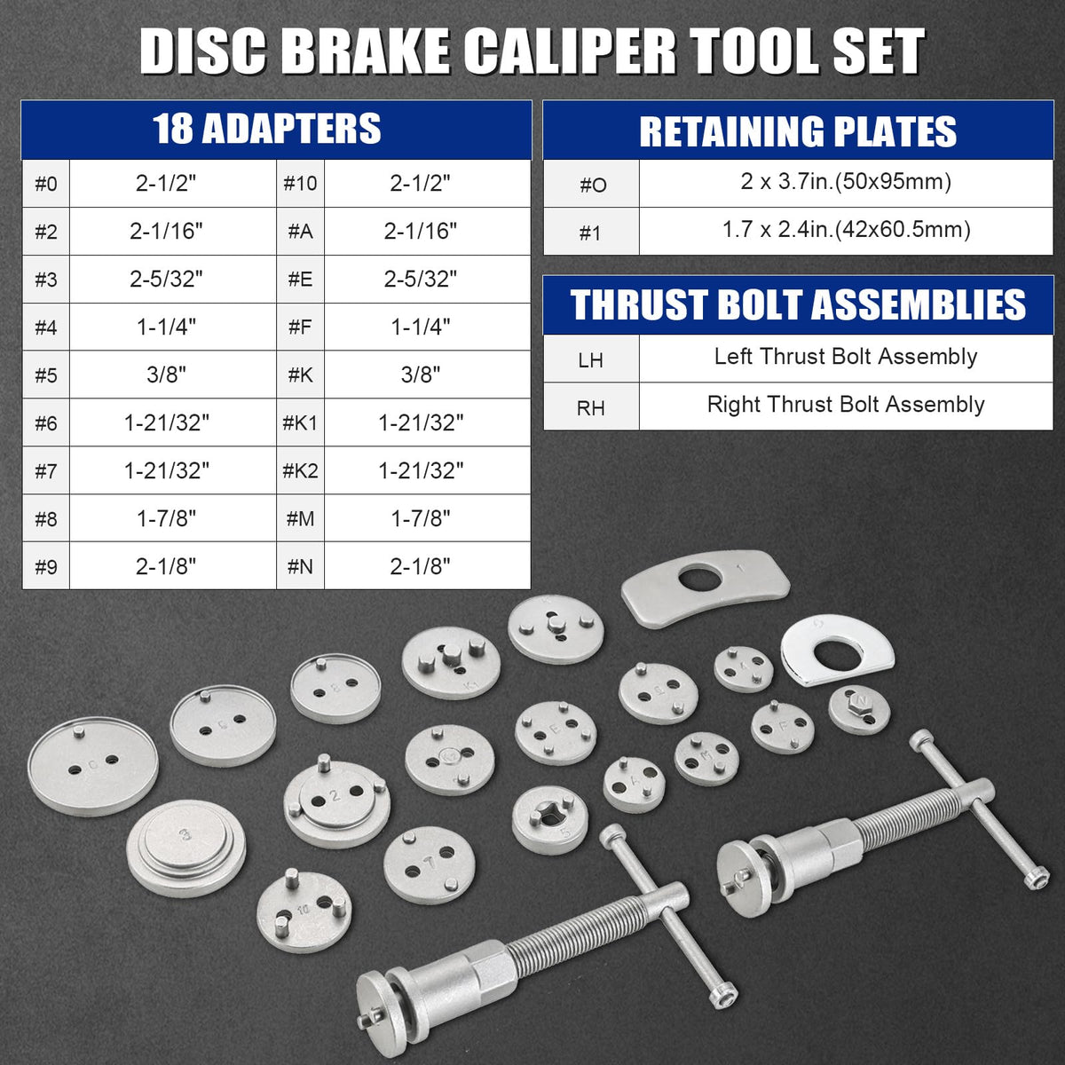 Heavy Duty Disc Brake Caliper Tool Set F1148