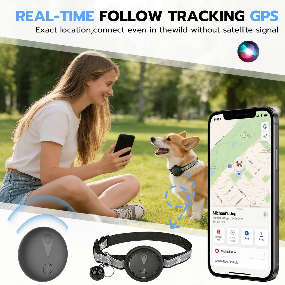 GPS Pet Tracker for Dogs & Cats H635904