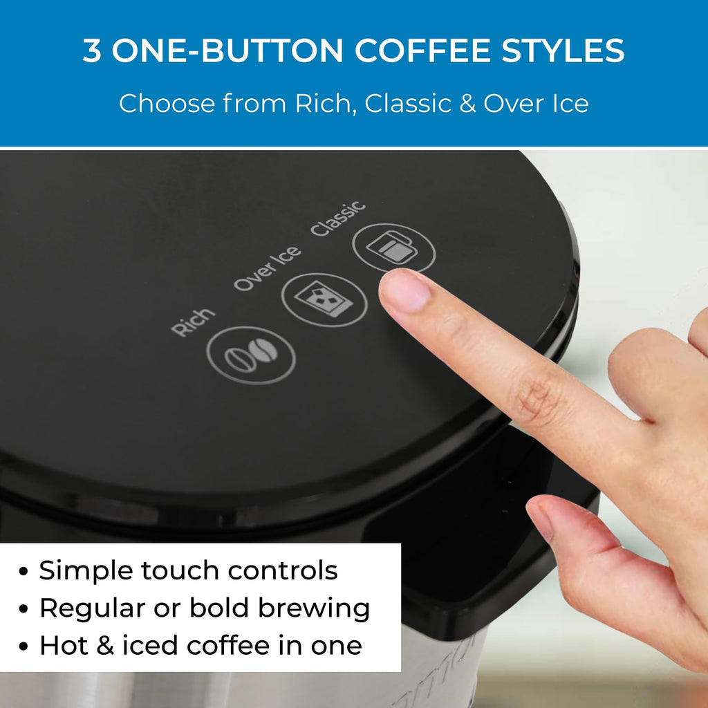 Single Serve Coffee Maker 6–12 Oz Black J81743