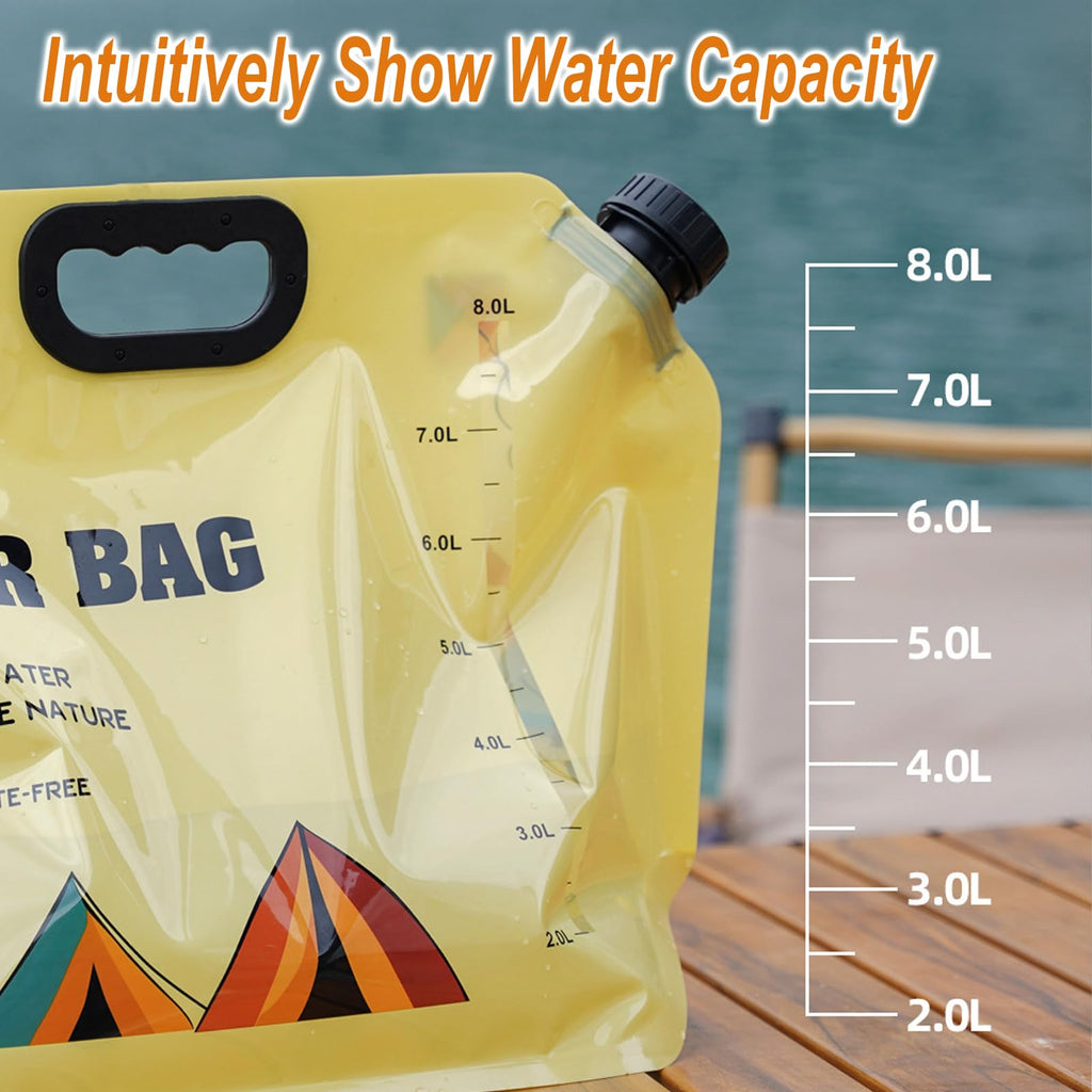 Collapsible 2 Gallon Water Container with Faucet W59282