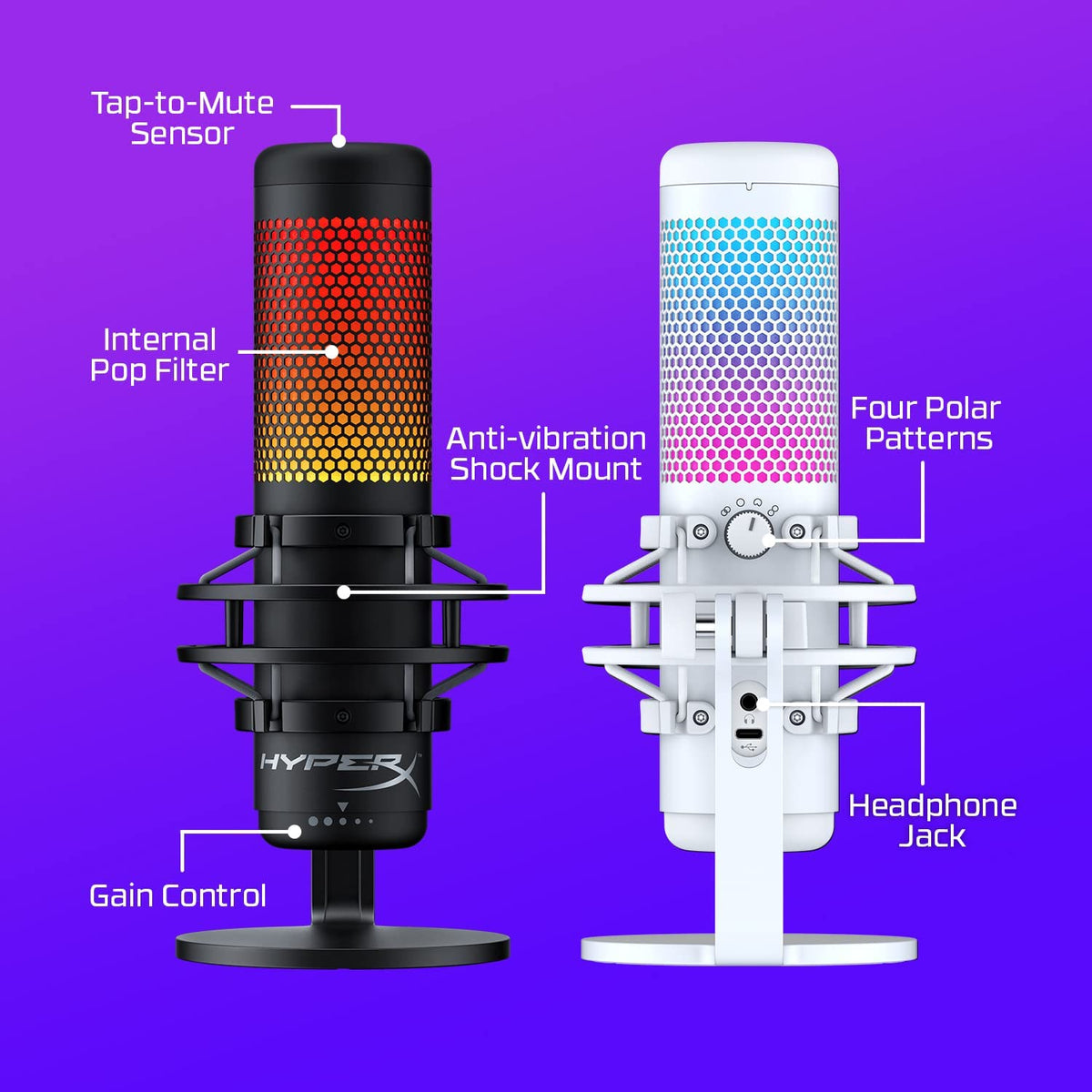 USB Condenser Microphone with Shock Mount and Pop Filter N57327