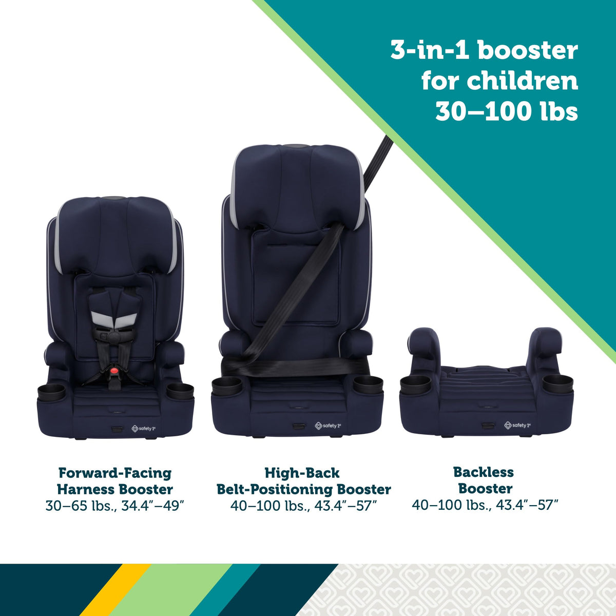 3-in-1 Booster Car Seat U8296