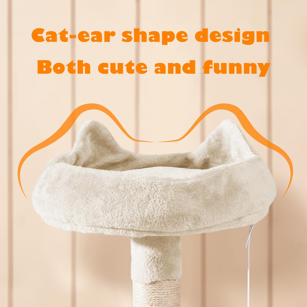 Beige 70.5in Multi-Level Cat Tree L894281