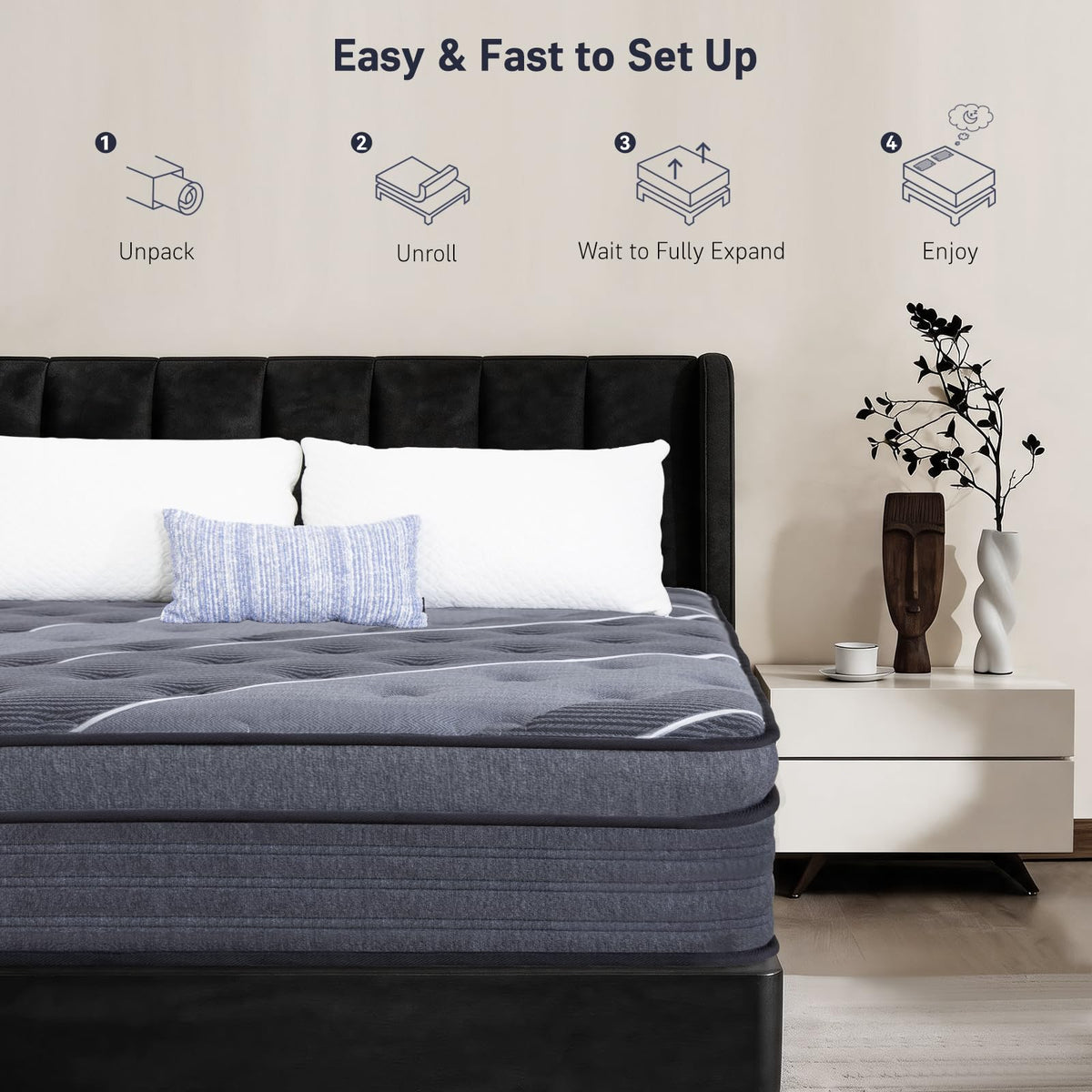 12 Inch Full Size Hybrid Mattress E20595
