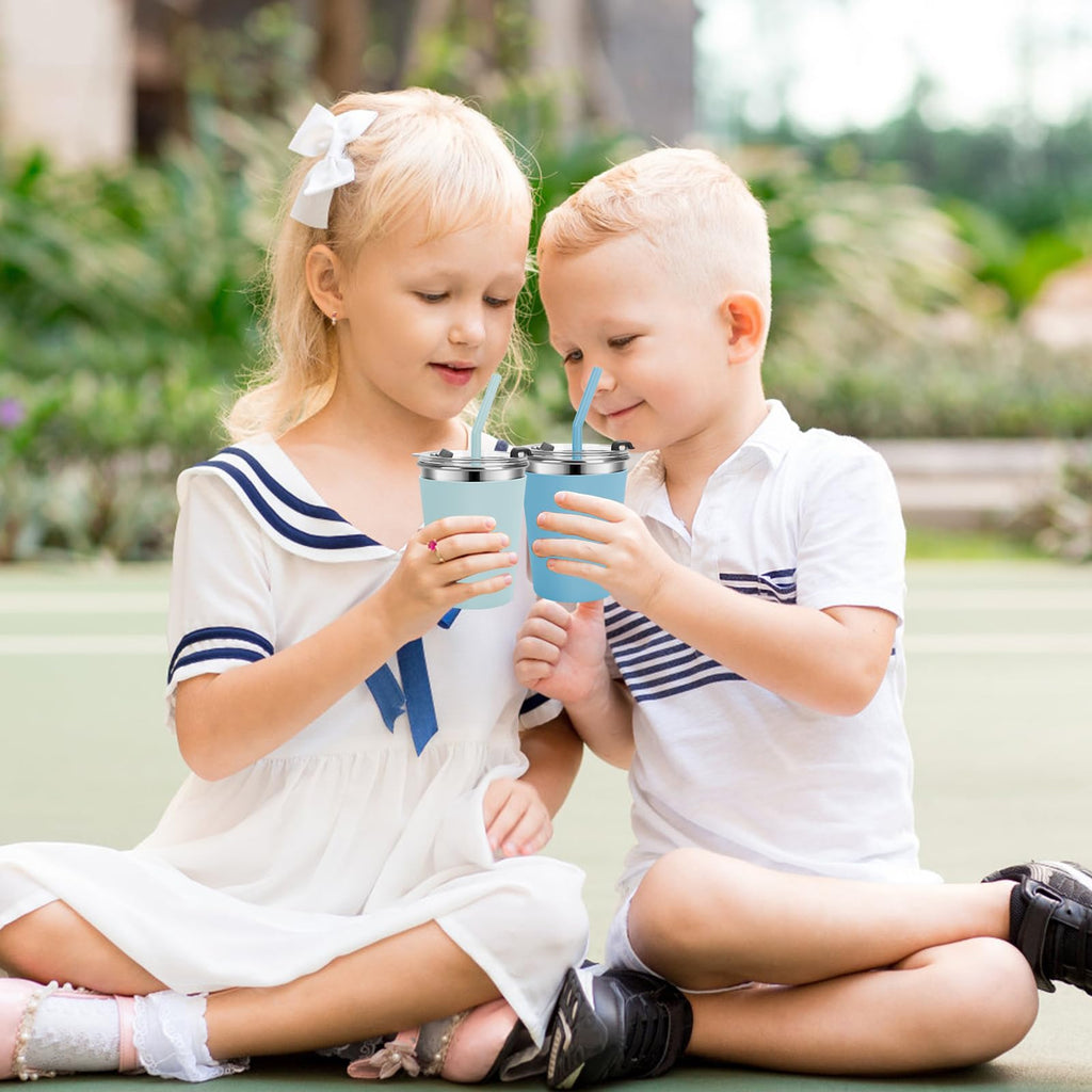 Stainless Steel Kids Cups with Lids, 12oz Spill Proof, 2 Pack M27724