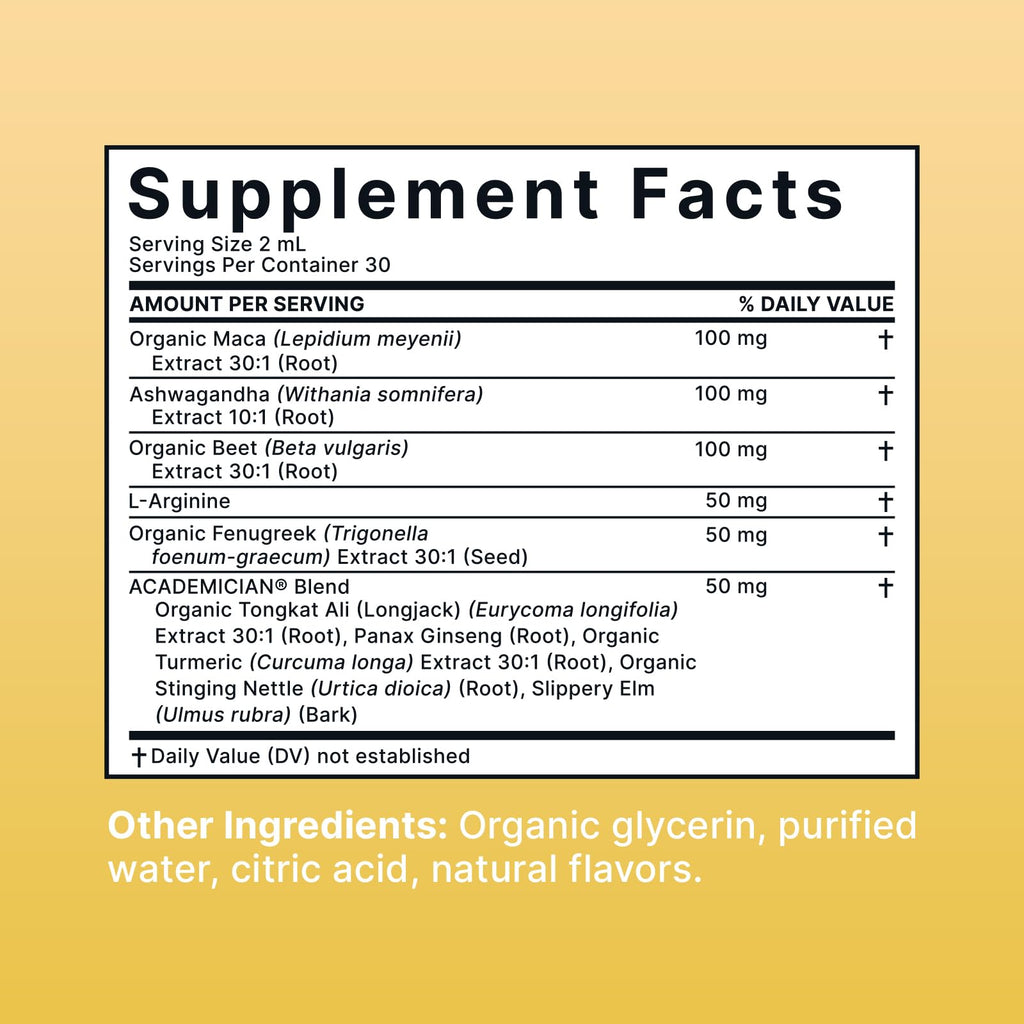 Ashwagandha MACA L Arginine Beet Root Fenugreek Liquid 60ML Q326538